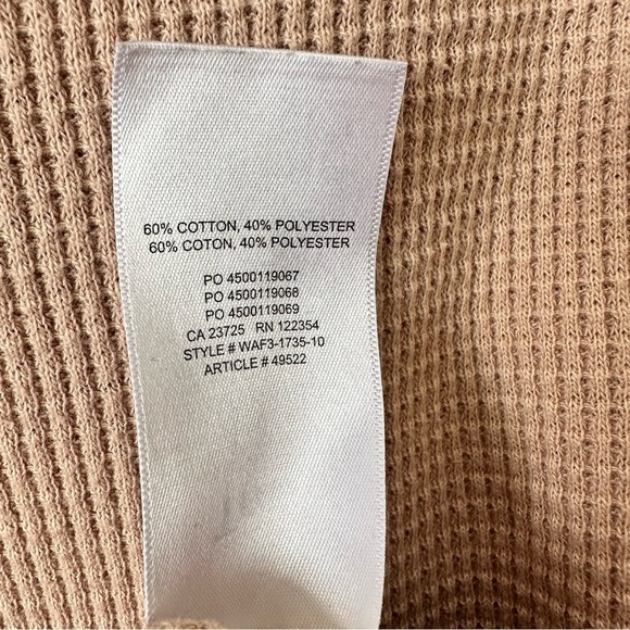 Aritzia-tna Alder Waffle Nude Thermal (Size:Medium) - Picture 8 of 9